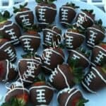 How to Make Chocolate Covered Football Strawberries for Superbowl