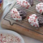 peppermint dipped chocolate cookies