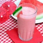 Peachy Pink Smoothie with Watermelon