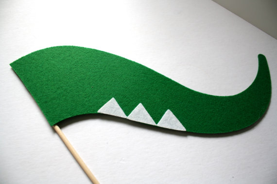 dinosaur tail photo booth prop