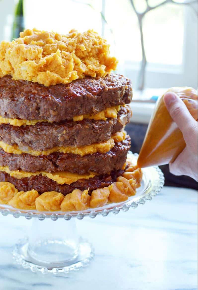 Meatloaf Cake With Mashed Potato Frosting Recipe Meatloaf Cake With Mashed Potato Frosting Recipe