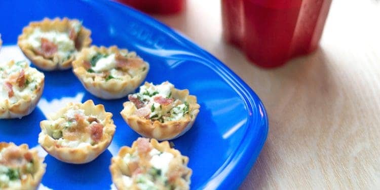 Bacon and Goat Cheese Bites