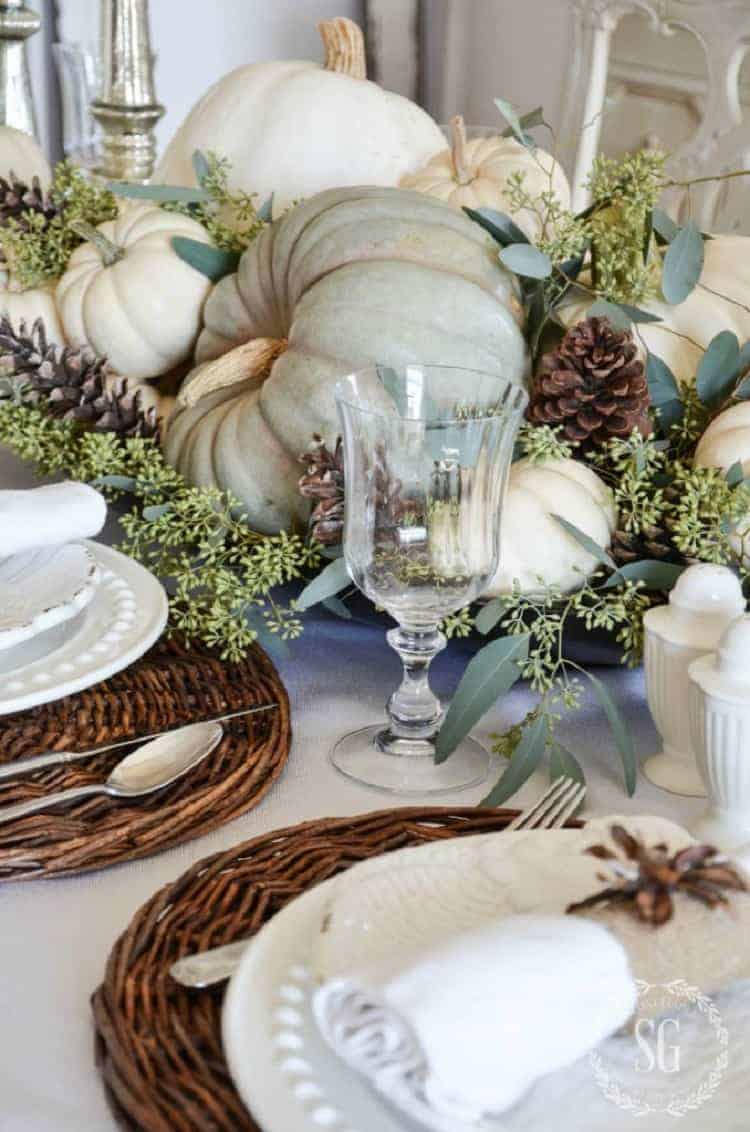 9 Totally Doable DIY Thanksgiving Centerpiece Ideas – Surf and Sunshine - Table Centerpiece Ideas For Thanksgiving