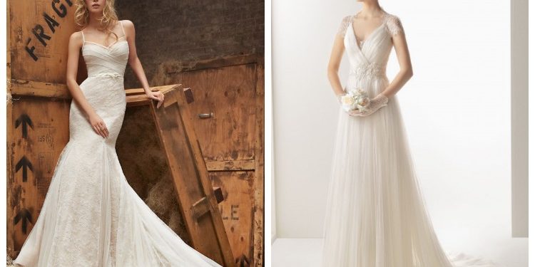beach wedding gowns