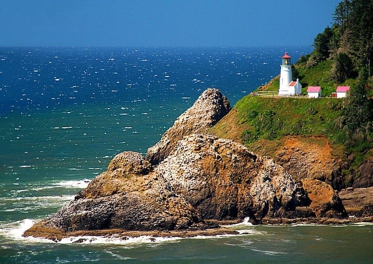 Heceta beautiful lighthouses in the US