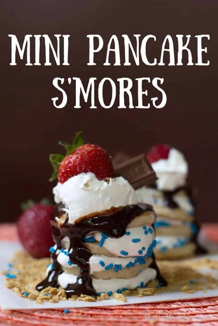 mini pancake s'more recipe