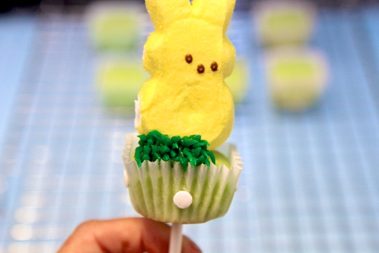 DIY easter peeps pops recipe