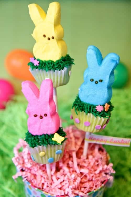 DIY easter peeps pops recipe