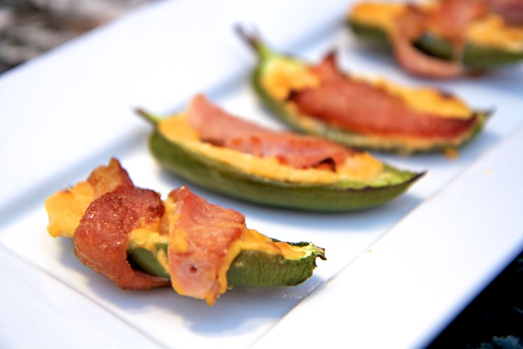 Sweet and Spicy Bacon Wrapped Jalapeno Poppers