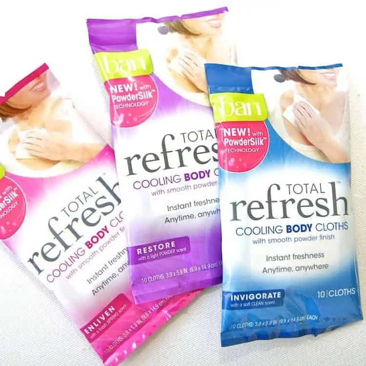 ban total refresh cooling body cloths