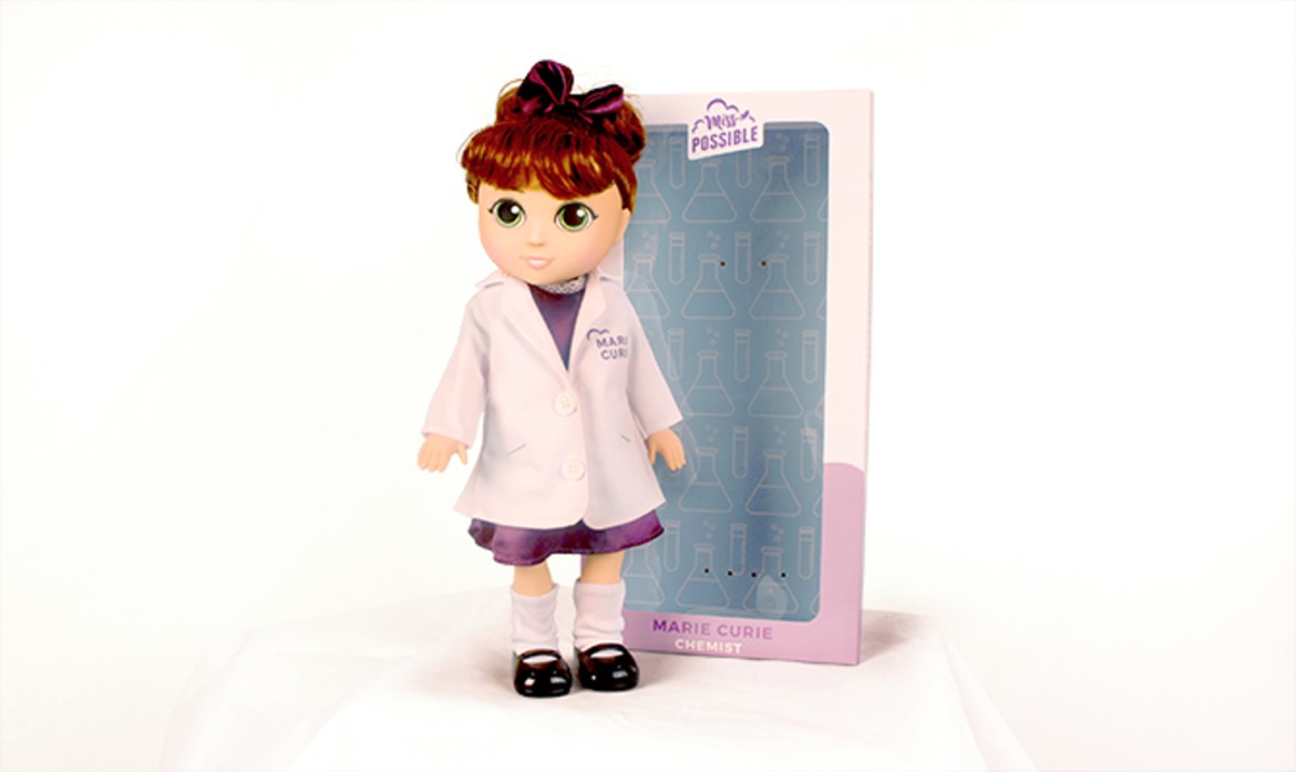 marie curie doll