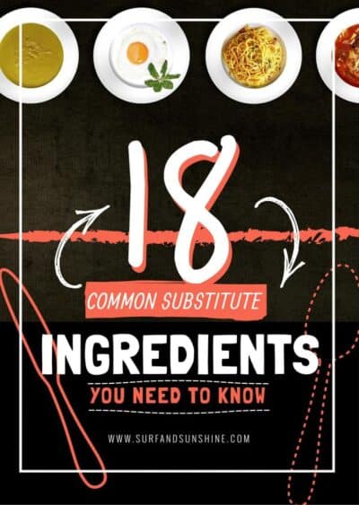 10 common substitute ingredients kitchen hacks