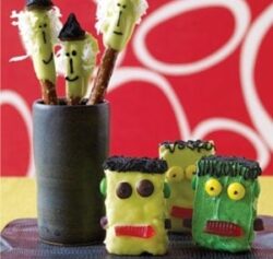 Halloween Frankentreats: Frankenstein Rice Krispie Treat Recipe