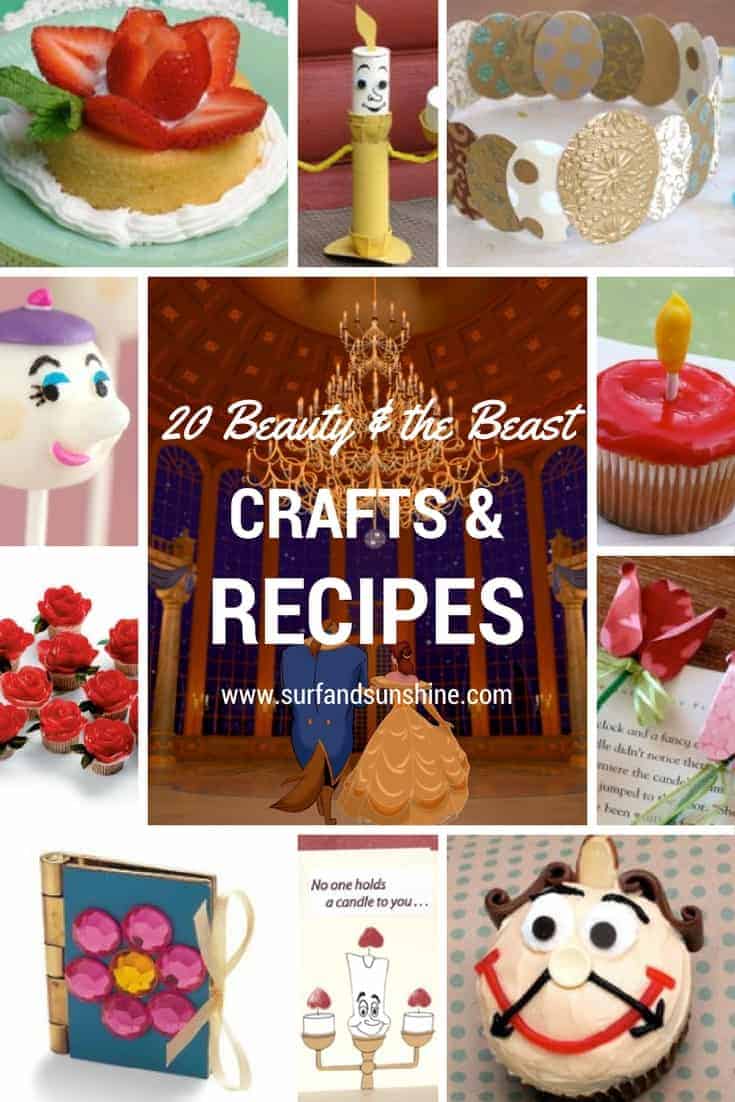 beauty and the beast crafts recipes and activities