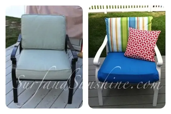 DIY Outdoor Patio Furniture Makeover: From Ugly to Beach Chic in a Day!