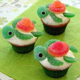 Squirt Happy Turtle Cupakes