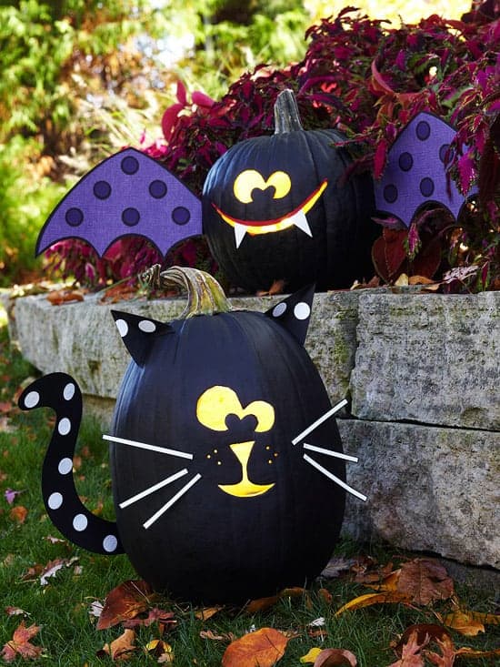 Fun, Funky, Spooky and Preppy Halloween Pumpkin Ideas