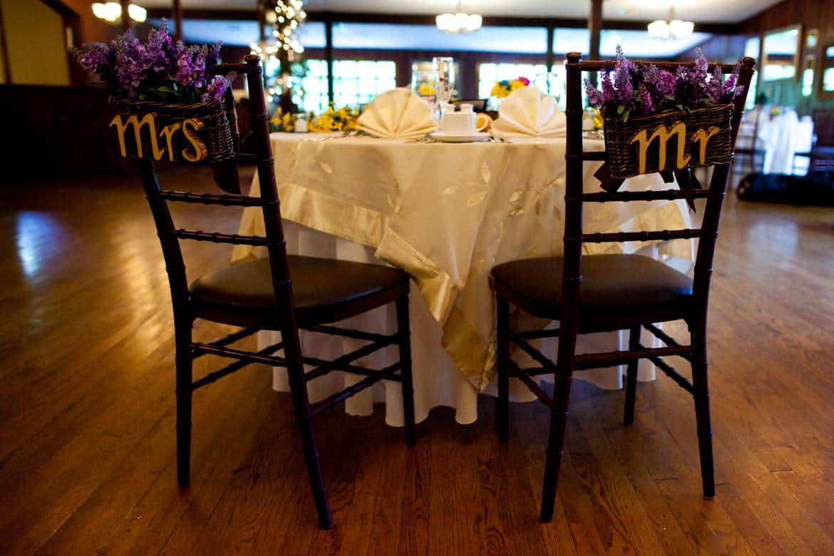 Mr. and Mrs. Wedding Chair Ideas