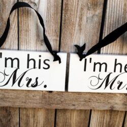 15 Mr. and Mrs. Wedding Chair Sign Ideas