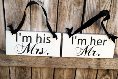 Mr. and Mrs. Wedding Chair IDeas