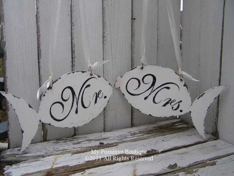 15 Mr. and Mrs. Wedding Chair Sign Ideas Mr. and Mrs. Wedding Chair Ideas