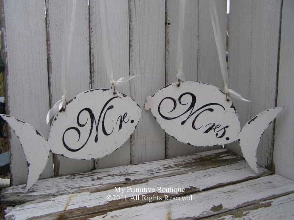 Mr. and Mrs. Wedding Chair Ideas