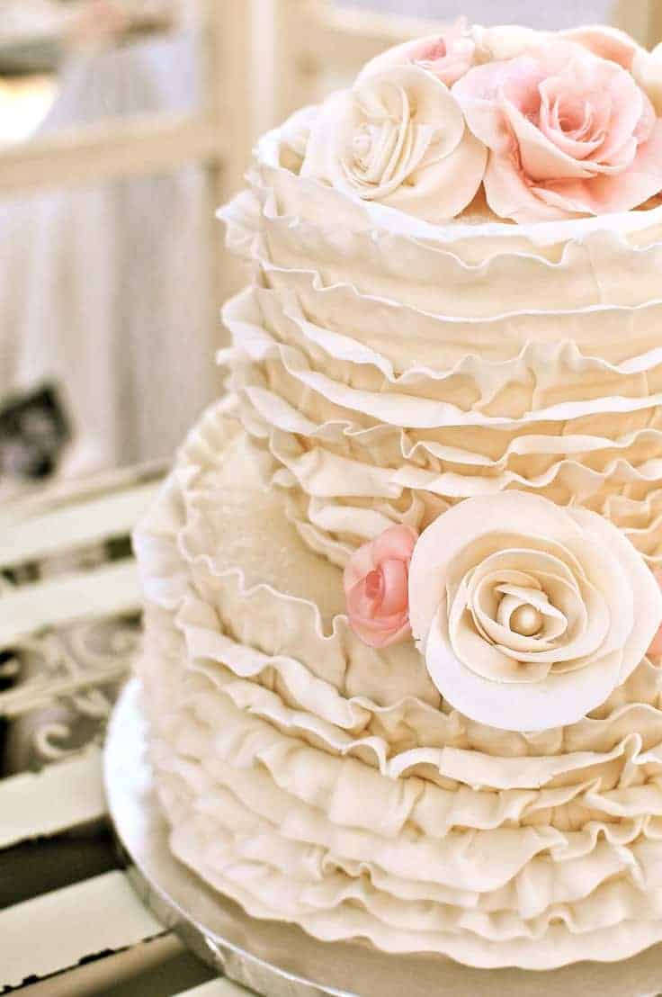 wedding cake ideas ruffled