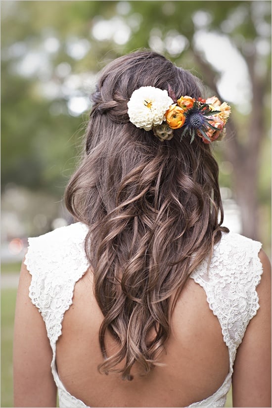 10 Beautiful Wedding Hairstyles With Flowers