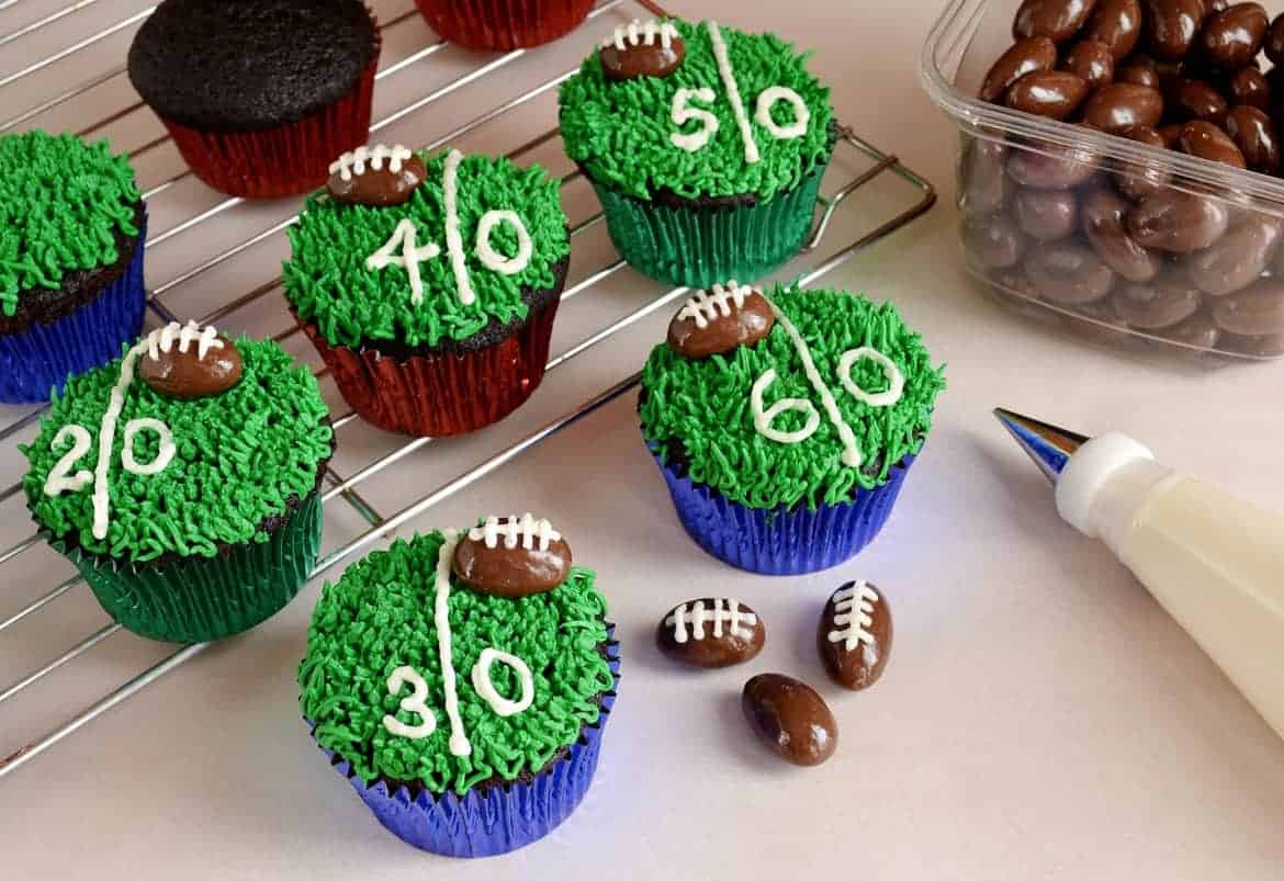 football field cupcakes