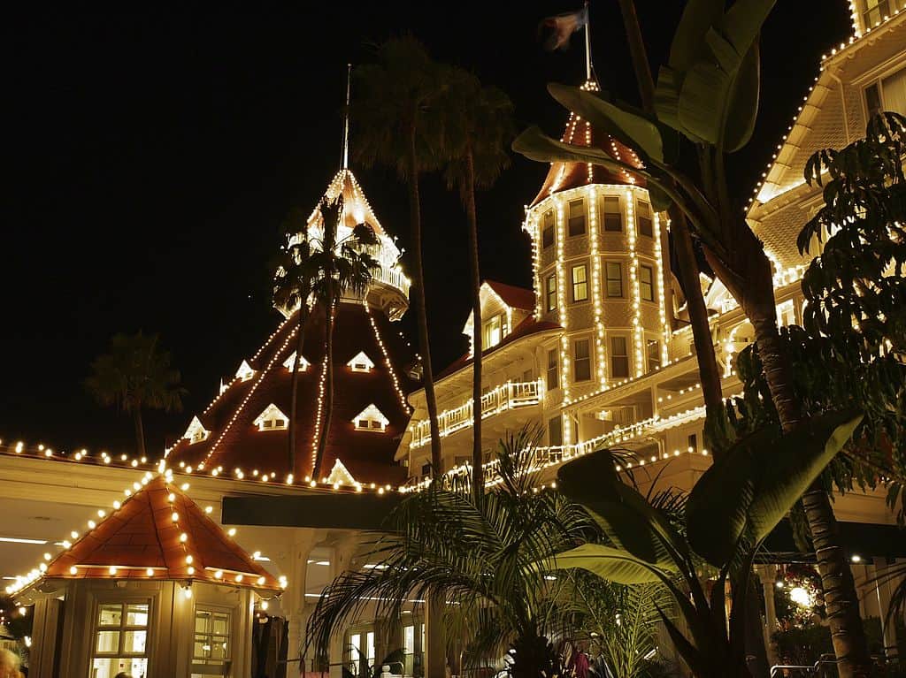 hotel del coronado at night - - Hotel del Coronado: Historic Timeless Beauty in San Diego