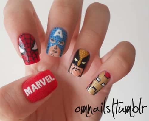 Iron Man Inspired Nails