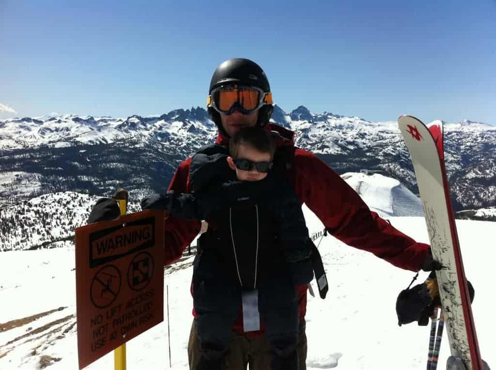Toddler Shreds the Gnar with the Help of Whistler Ski School whistler-and-dad-mammoth-may-2011