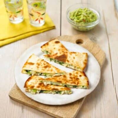 Stuffed Avocado Pesto Quesadilla