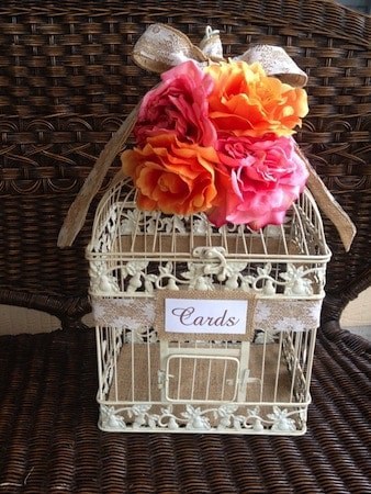 Rustic Wedding Card Holder