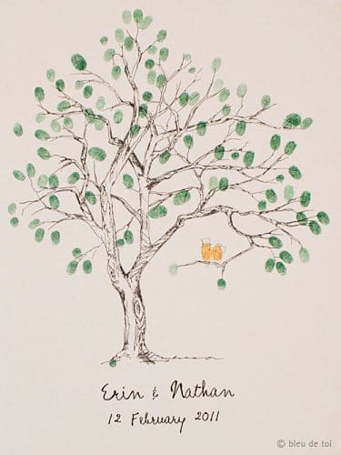 8 Wedding Guest Book Alternatives fingerprint tree_opt
