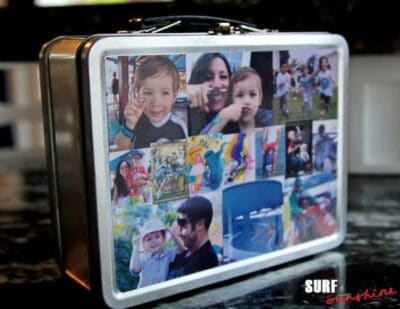 diy family memories lunchbox made with zink happy printer