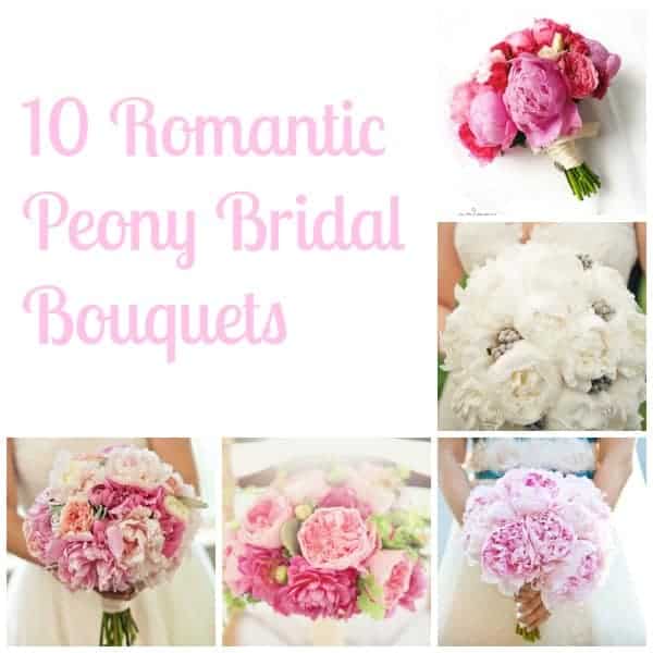 10 Romantic Peony Bridal Bouquets