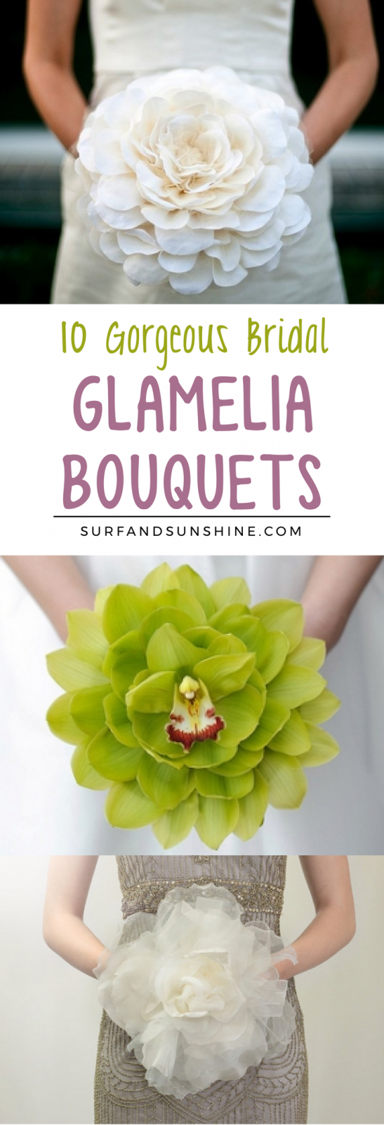 Be a Bride with Unique Flowers with these Gorgeous Glamelia Bridal Bouquets for Your Perfect Dream Wedding via @jeanabeena