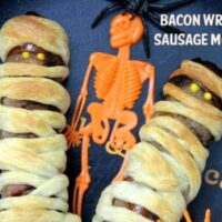 bacon wrapped sausage mummies recipe