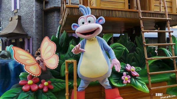 Tips for an Awesome Universal Orlando for Toddlers Experience universal orlando superstar parade dora boots