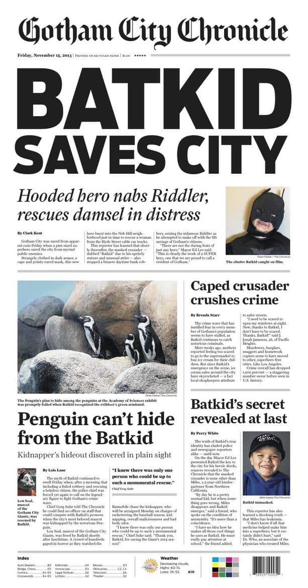 Batkid Gotham City Chronicle