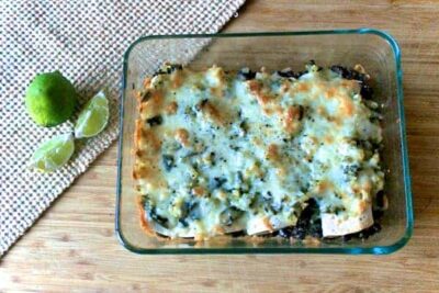 Black Bean and Red Quinoa Enchiladas with Salsa Verde 1