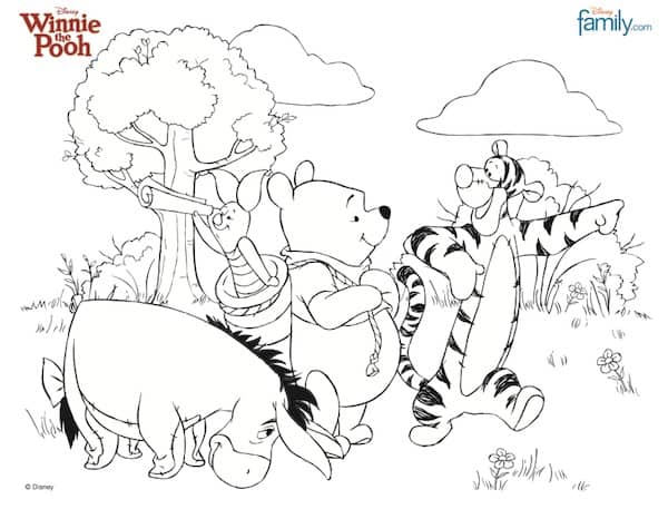 10 Winnie the Pooh Crafts and Activities To Do Over Holiday Break Winnie the Pooh Coloring Pages