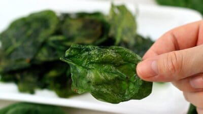 baked spinach chips recipe