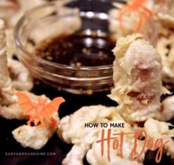 Halloween Tempura Hot Dog Octopus Bites Recipe