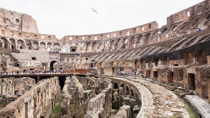 inside roman colosseum