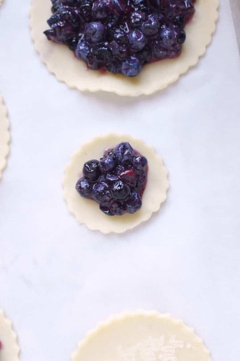 hand made blueberry mini pies recipe 5