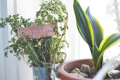 DIY Metal Plant Marker 7