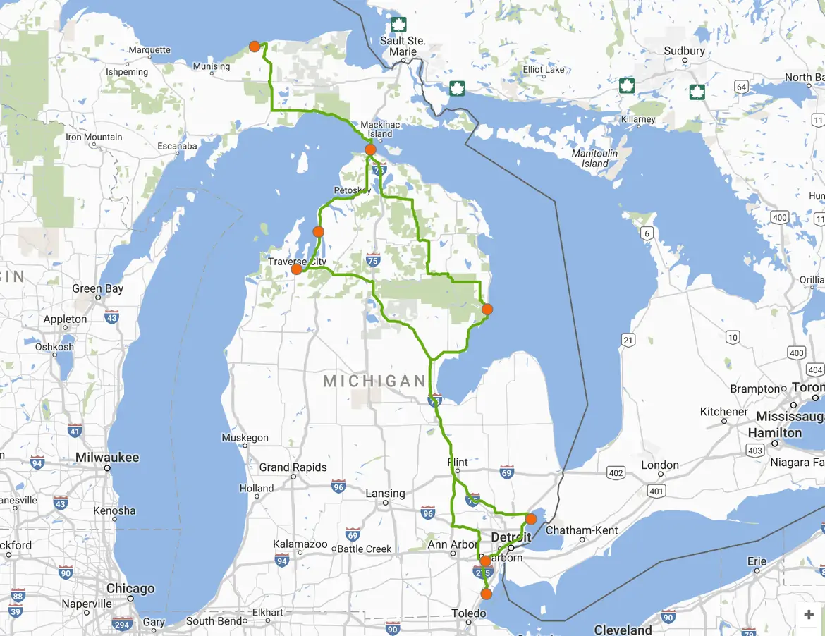 Lakes to visit in Michigan