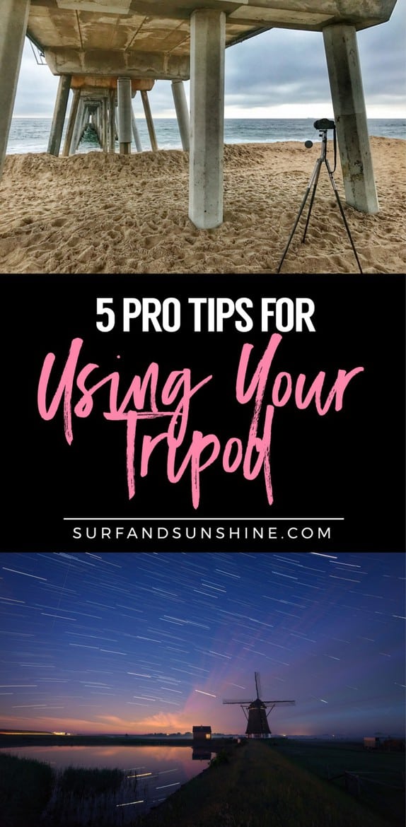 photography tips for using a tripod